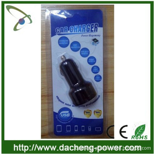 2 usb car phone charger with output 5V 1.5A/2.1A
